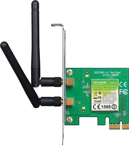 TP-Lınk TL-WN881ND 300Mbps 2 Anten Kablosuz N Pcı Express Wıfı Adaptor