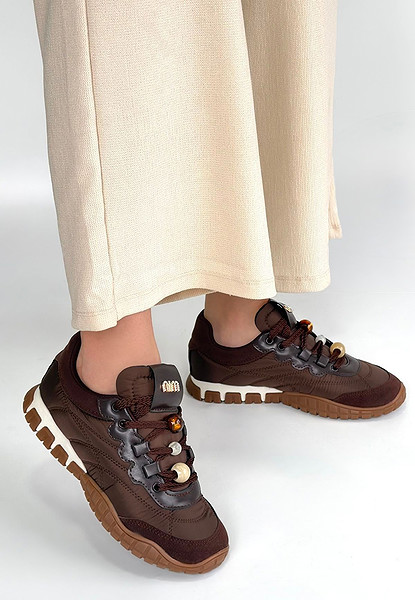 Tues Kahverengi Nubuk Bağcıklı Spor Ayakkabı