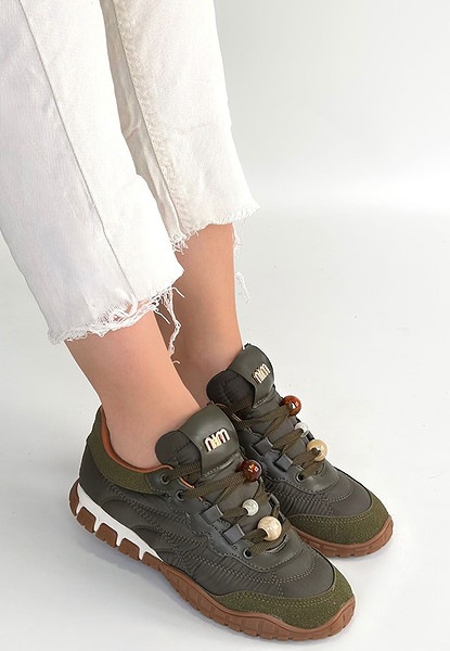 Tues Yeşil Nubuk Bağcıklı Spor Ayakkabı