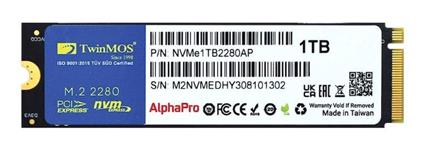 1 TB Twınmos M.2 Pcıe Nvme 3600/3250 Nvme1tb2280ap