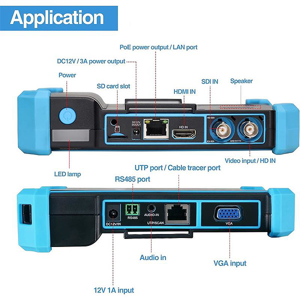 Uptech Ipc-5100C-Plus 4K 5.4 Inc Kablo Bulucu VE Kamera Test Cihazı Dokunmatik Bataryalı