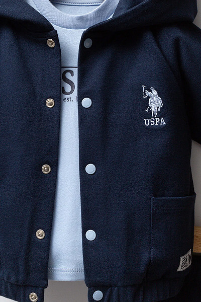 U.S. Polo Assn 3'Lü Takım Usb2542 Lacivert