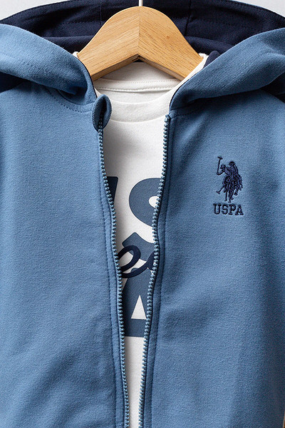 U.S. Polo Assn 3'Lü Takım Usb2558 Mavi