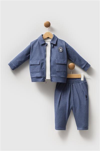 U.S. Polo Assn 3'Lü Takım Usb2597 Mavi