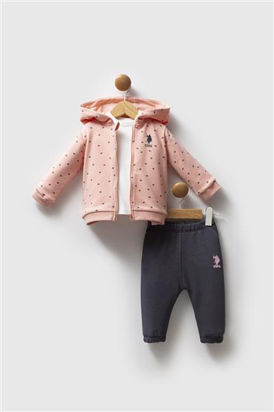 U.S. Polo Assn 3'Lü Takım Usb2766 Somon