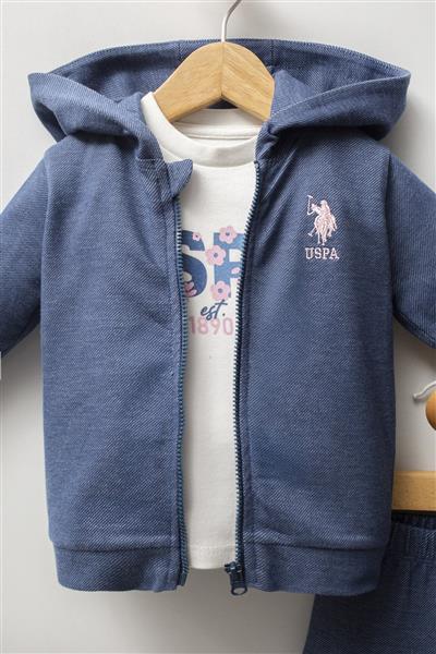 U.S. Polo Assn 3'Lü Takım Usb2778 Mavi