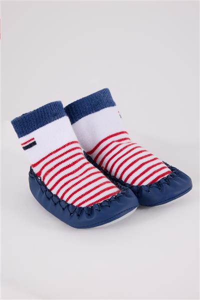 U.S. Polo Assn Çarık Çorap Usb2600 Beyaz-Lacivert