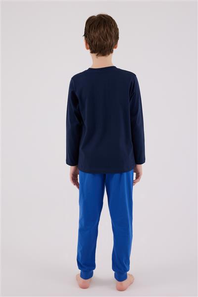 U.S. Polo Assn  Uzun Kol Pijama Takım US2206-4 Lacivert