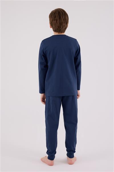 U.S. Polo Assn Uzun Kol Pijama Takım US2233-4 Koyu İndigo