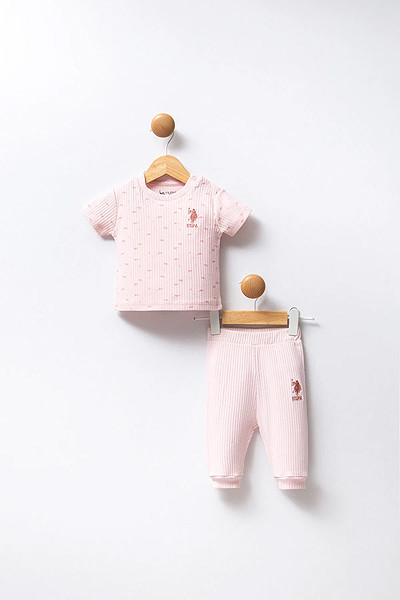 U.S Polo Bebek 2'Li Takım Usb2456 Pudra