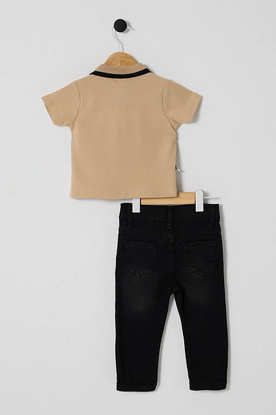 U.S Polo Bebek 2'Li Takım Usb2626 Bej