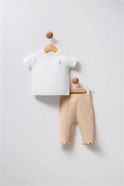 U.S Polo Bebek 3'Lü Takım Usb2382 Beyaz