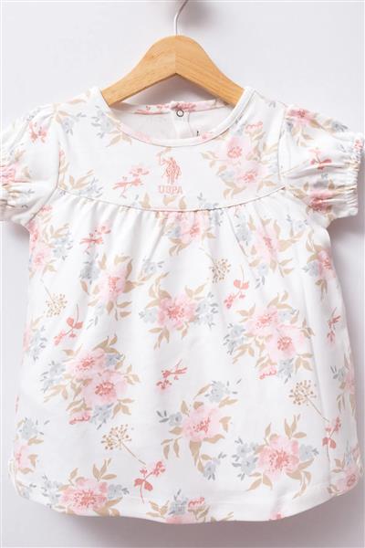 U.S Polo Bebek Elbise Usb2417 Beyaz