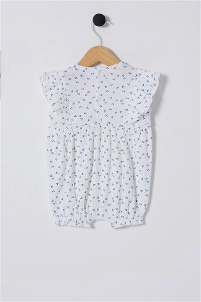 U.S Polo Bebek Tulum Usb2434 Beyaz-Mavi