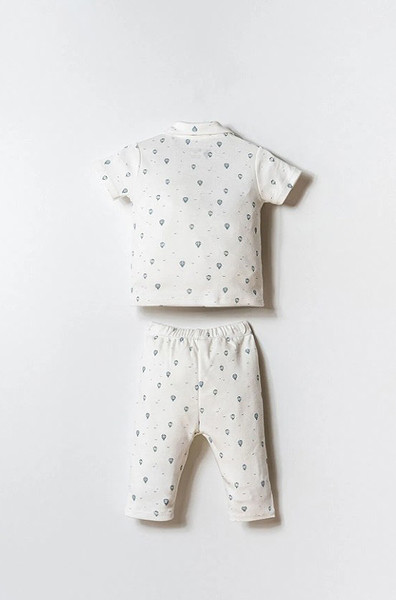 U.S. Polo Gömlek Pijama Takımı Usb2852 Beyaz