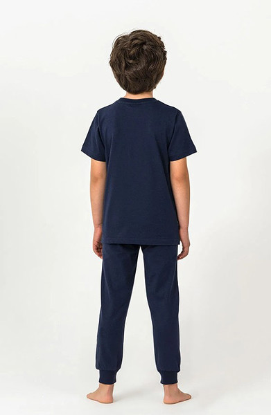 U.S. Polo Kısa Kol Pijama Takım US2441-4 Lacivert