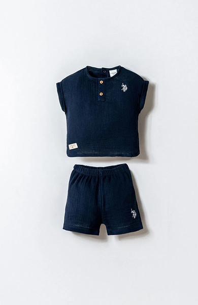 U.S. Polo Şortlu Takım Usb2882 Lacivert
