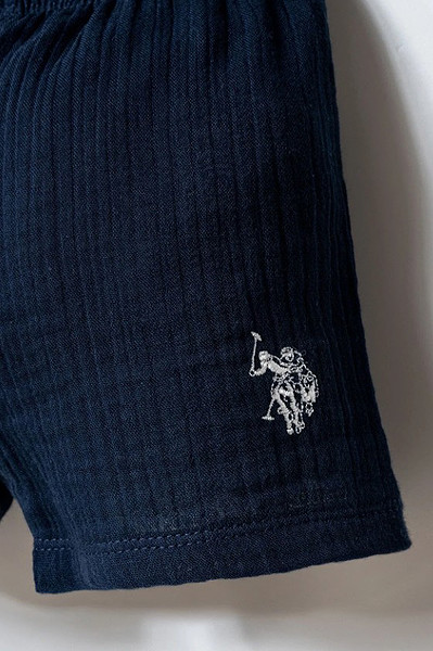 U.S. Polo Şortlu Takım Usb2882 Lacivert