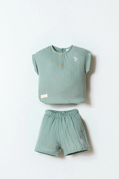 U.S. Polo Şortlu Takım Usb2882 Mint