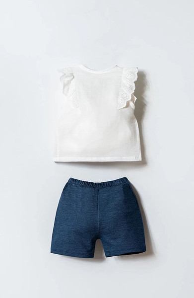 U.S. Polo Şortlu Takım Usb2966 Ekru