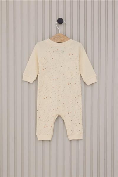 U.S.Polo Kız Bebek Uzun Kol Patiksiz Tulum Usb2111 Krem