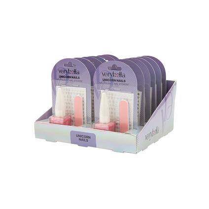 Vrb48000 Very Bella - Unicorn Tırnak Seti (Oje+Kağıt Törpü)