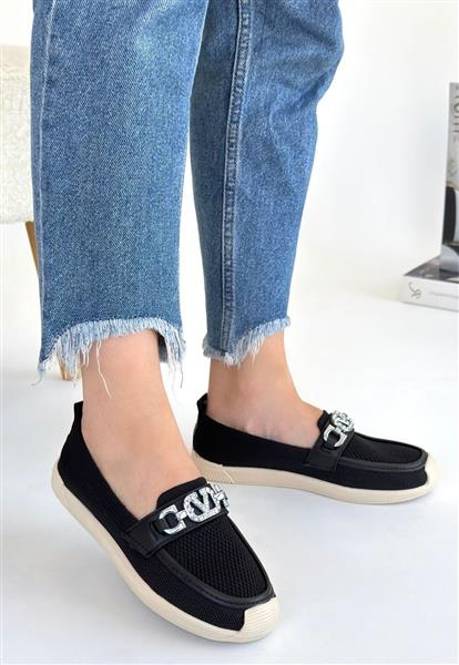 Wata Siyah Triko Babet Ayakkabı