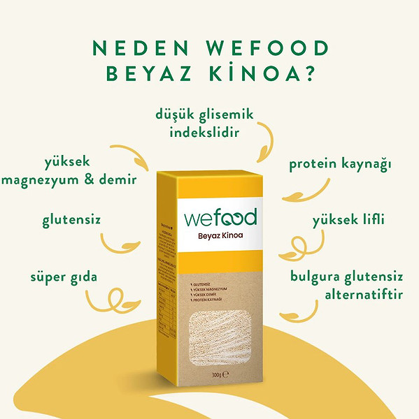 Wefood Beyaz Kinoa 300 Gr