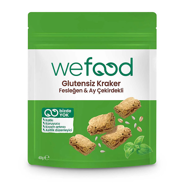 Wefood Fesleğenli Ayçekirdekli Kraker 40 Gr