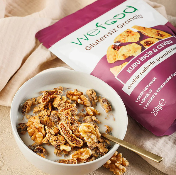 Wefood Glutensiz Granola Kuru İncir Ve Cevizli 250 Gr