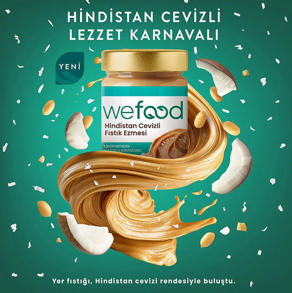 Wefood Hindistan Cevizli Fıstık Ezmesi 300 Gr