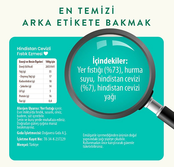 Wefood Hindistan Cevizli Fıstık Ezmesi 300 Gr