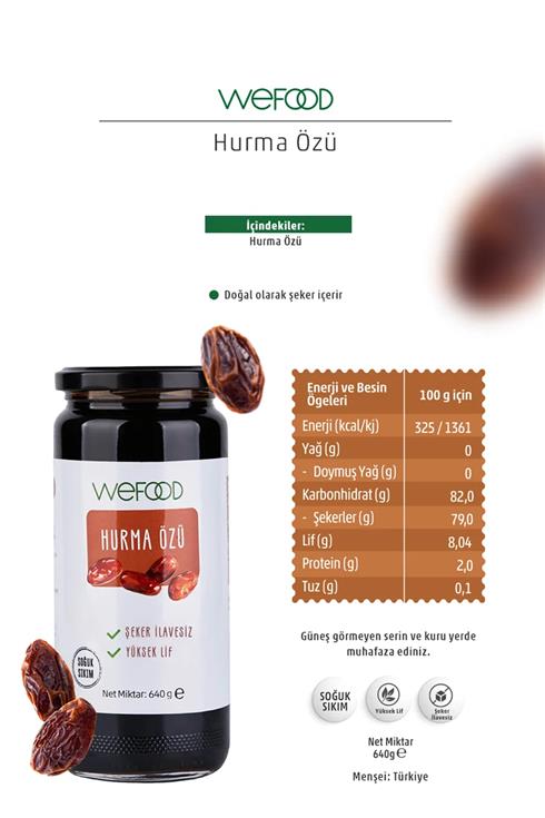 Wefood Hurma Özü 640 Gr