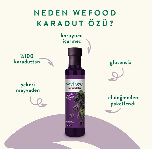 Wefood Karadut Özü 335 Gr