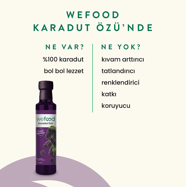 Wefood Karadut Özü 335 Gr