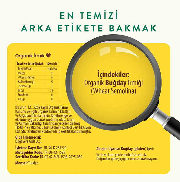 Wefood Organik İrmik 250 Gr