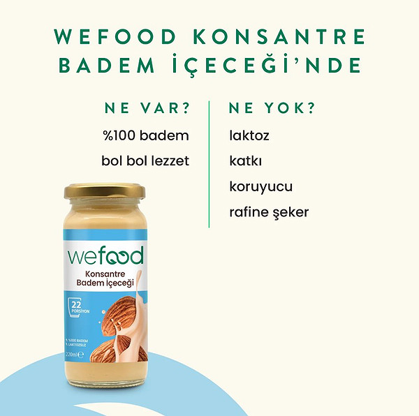 Wefood Organik Badem Sütü Konsantresi 240 Gr
