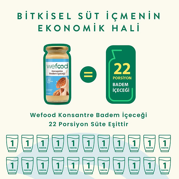 Wefood Organik Badem Sütü Konsantresi 240 Gr