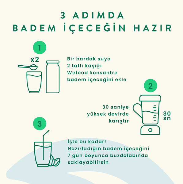 Wefood Organik Badem Sütü Konsantresi 240 Gr