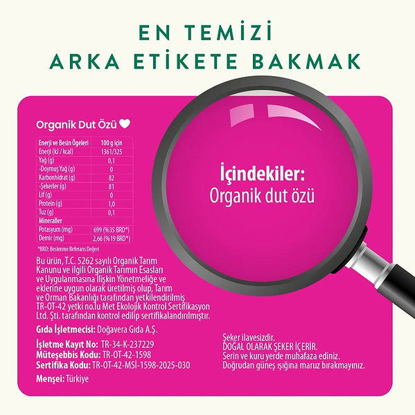 Wefood Organik Dut Özü 315 Gr