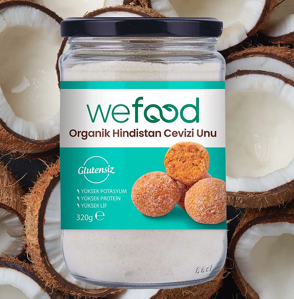 Wefood Organik Hindistan Cevizi Unu 320 Gr