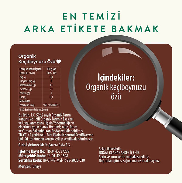 Wefood Organik Keçiboynuzu Özü 315 Gr