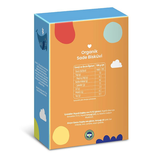 Wefood Organik Kids Sade Bisküvi 50 Gr