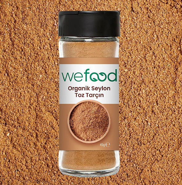Wefood Organik Seylon Tarçın Tozu 45 Gr