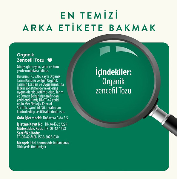 Wefood Organik Zencefil Tozu 45 Gr