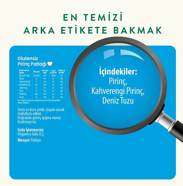 Wefood Pirinç Patlağı 100 Gr