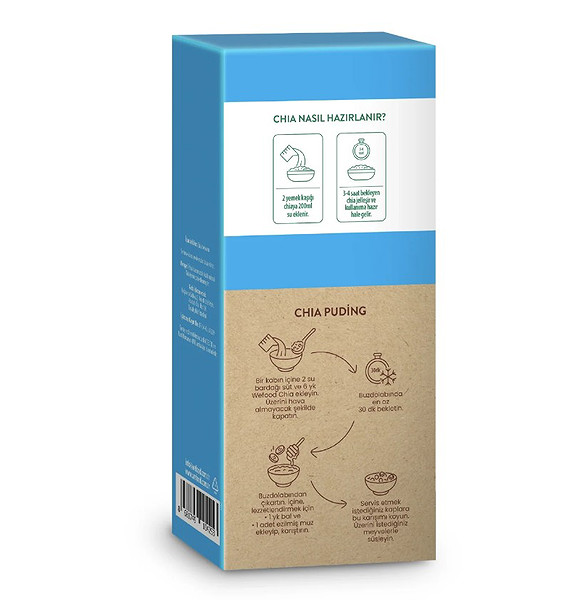 Wefood Siyah Chia Glutensiz 300 Gr