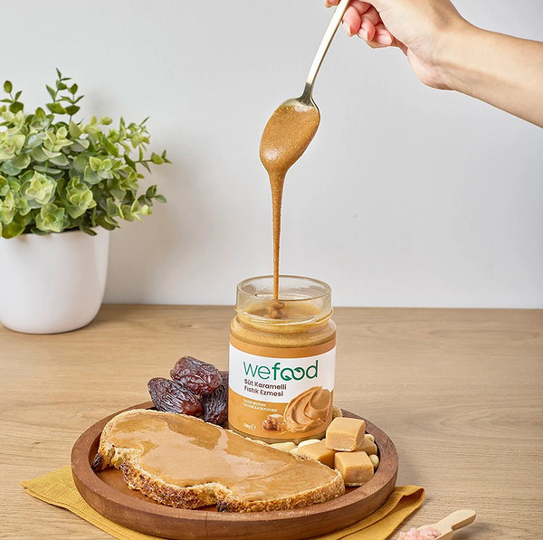 Wefood Süt Karamelli Fıstık Ezmesi 300 Gr