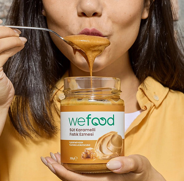Wefood Süt Karamelli Fıstık Ezmesi 300 Gr