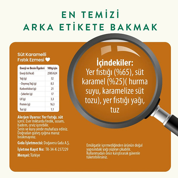 Wefood Süt Karamelli Fıstık Ezmesi 300 Gr